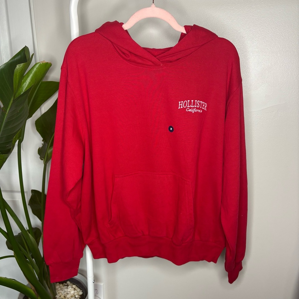 NWT Hollister Red Shop Women’s Hoodie Size Medium - Picture 3 of 8